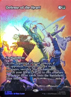 Wizards of the Coast MTG Defense of the Heart Marvel 0076 Mythic Foil Alt Art EN - Image 1