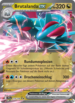 Brutalanda-ex EX Deutsch Reisegefahrten 114 NM Pokemon TCG - Image 1