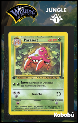 Carte Pokemon Parasect 41/64 Edition 1 Ed 1 Jungle Wizards Fra - Image 1