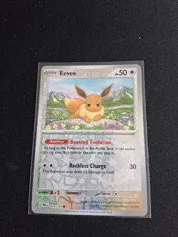 Eevee 074/131 Common Prismatic Evolutions Pokemon Reverse Holo Near Mint - Image 1