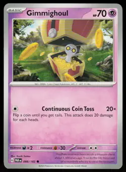 Gimmighoul 088/182 Common Paradox Rift Pokemon Near Mint - Image 1