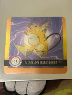 Pikachu 01 #25 1999 Pokemon Action Artbox Flipz Vintage NM - Image 1