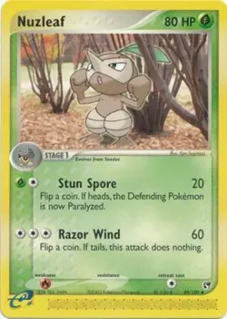 Pokemon - Nuzleaf - 49/100 - Uncommon - EX Sandstorm - NM - Image 1