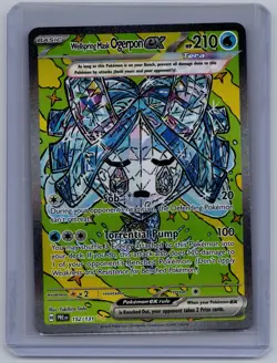 NM Wellspring Mask Ogerpon ex Prismatic Evolutions 152/131 Pokemon - Image 1