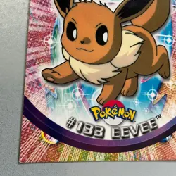 #133 Eevee Evoli ITALY Pokemon Karte Topps TV Animation Blaues Logo - Image 2