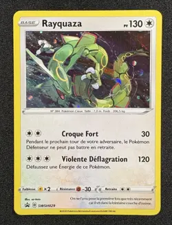 Carte Pokemon : Rayquaza Holo Promo 2020 Epee & Bouclier SWSH029 Exc 🇫🇷 - Image 1