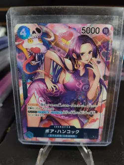 Boa Hancock ONE PIECE Card Japanese OP01-078 SR Parallel Romance Dawn - Image 1