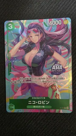 One Piece TCG Nico Robin P-111 Tin Vol 2 Asia Exclusive Promo - Image 1