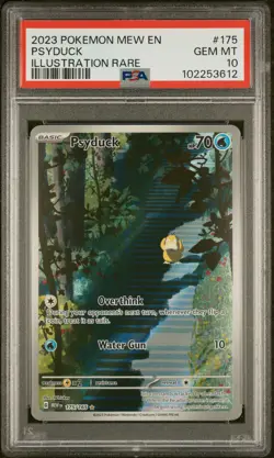2023 POKEMON MEW EN-151 ILLUSTRATION RARE #175 PSYDUCK PSA 10 - Image 1