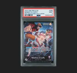 2024 ONE PIECE PROMOS PSA MAGAZINE EXCLUSIVE #060 MONKEY D. LUFFY PSA 9 - Image 1