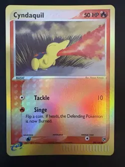 Pokemon TCG Vintage Reverse Holo Cyndaquil eReader EX Sandstorm NM - Image 1