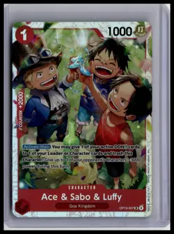 Carrying On His Will #OP13-007 Ace & Sabo & Luffy - Image 1