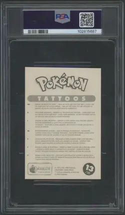 2000 PSA 10 Gem Mint Pokemon Venusaur/Hitmchn/Vile #13 Merlin Tattoo w/Coating - Image 2