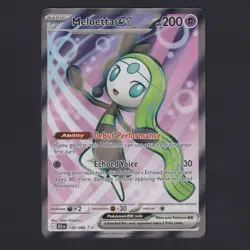 Meloetta Ex 159/086 Black Bolt Full Art Ultra Rare Pokemon TCG NM+ English 🔥 - Image 1