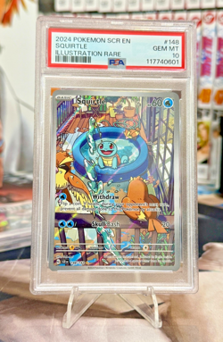 Pokemon Squirtle PSA 10 GEM MINT 💎 148/142 Stellar Crown FA Illustration Rare - Image 1
