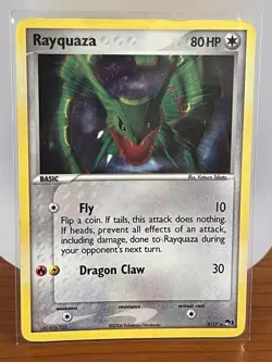 Pokemon - Rayquaza Holo Rare 3/17 - (2006 POP Series Promos 1) - *LP/MP* - Image 2