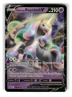 Galarian Rapidash V SWSH111 Holo Promo Sword & Shield Promo Pokemon Holo NM - Image 1