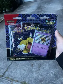 Pokemon TCG Paldean Fates Greavard Tech Sticker Collection - English Sealed - Image 1