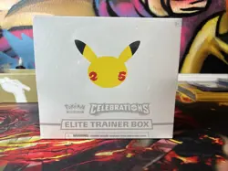 Pokemon TCG Celebrations Elite Trainer Box 25th Anniversary - BRAND NEW SEALED - Image 1