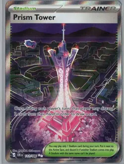 Prism Tower 111/086 Ultra Rare Chaos Rising Pokemon Holo Near Mint - Image 1