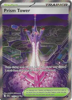Pokemon Chaos Rising Prism Tower 111/086 Full Art Trainer Ultra Rare NM - Image 1