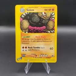 Golem Pokemon E-Reader Expedition Base Set 49/165 Rare Vintage LP - Image 1