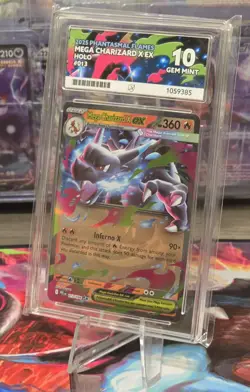 Pokemon TCG Mega Charizard X EX 013/094 Phantasmal Flames Graded ACE 10 Gem Mint - Image 3