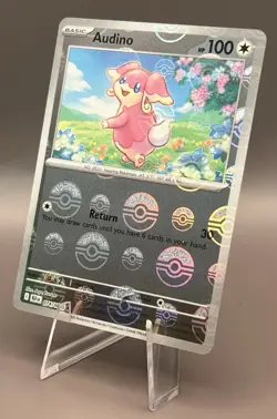 074/086 Audino - SV Black Bolt - Pokeball Reverse Holo NM Pokemon - Image 1