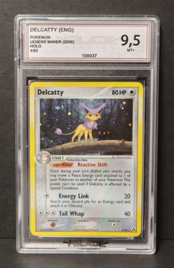 Delcatty Holo EX Legend Maker 4/92 ENG Blade 9.5 - Carta Pokemon Gradata - Image 1
