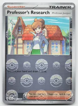 Professor's Research 085/086 Uncommon Black Bolt Pokeball Reverse Holo Near Mint - Image 1
