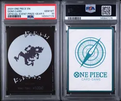 Bandai One Piece DON!! Card Gear 5 Event Prize EN Foil Promo 2024 PSA 10 - Image 3