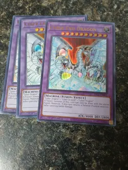 3x Cyber End Dragon SDCS-EN041 Structure Deck: Cyber Strike 1st Edition - Image 1