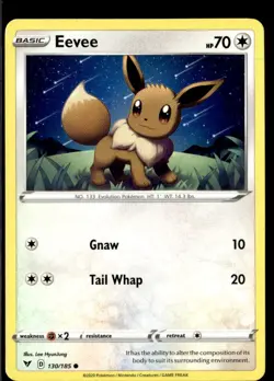 Pokemon Eevee 130/185 Vivid Voltage Non Holo Common 5 Card Lot - Image 1