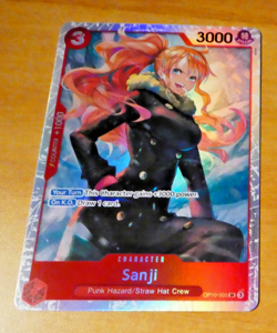 ONE PIECE ENGLISH CARD HOLO GAME CARTE CARTE Sanji OP10-005 EN MINT - Image 1