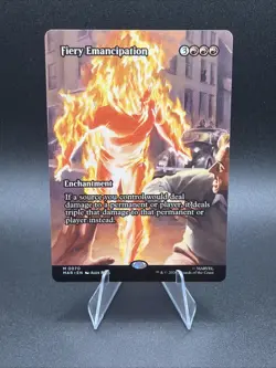 Fiery Emancipation (Borderless) Marvel Superheros- MTG Regular - never played - Image 1