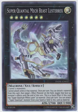 Yugioh! LP Super Quantal Mech Beast Lusterrex - DANE-EN037 - Super Rare - Unlimi - Image 1