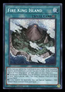Yu-gi-oh Fire King Island (Secret Rare) #RA03-EN059 Quarter Century Bonanza NM - Image 1