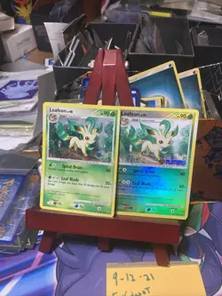 Leafeon 24/100 Holo Rare Lightly Played Bundle With Reverse Holo Majestic Dawn - Image 1