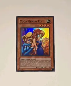 Yugioh Toon Gemini Elf DL6-EN001 Limited Edition Super Rare LP - Image 1