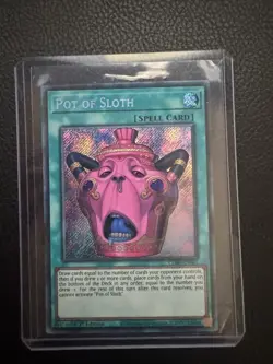 Yugioh Pot Of Sloth CORI-EN061 Secret Rare NM - Image 1