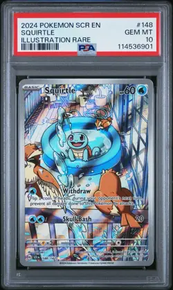 Pokemon Squirtle 148/142 Stellar Crown PSA 10 - Image 1