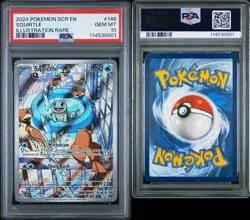 Pokemon Squirtle 148/142 Stellar Crown PSA 10 - Image 3