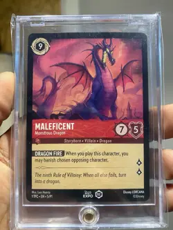 Disney Lorcana D23 Expo- Maleficent Monstrous Dragon - Image 1