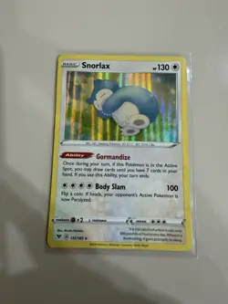 Pokemon Card Snorlax Vivid Voltage Holo Rare 131/185 - Heavy Play - Image 1