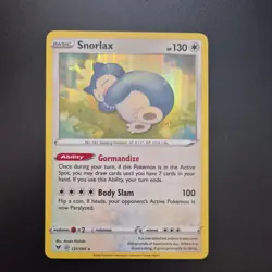 Pokemon Card Snorlax 131/185 Vivid Voltage Set Holo Rare Near Mint - Image 1