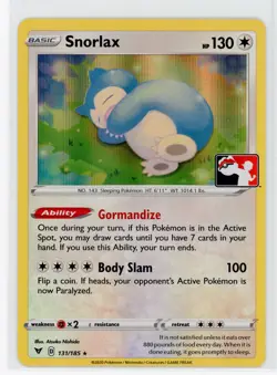 Snorlax 131/185 Stamped Holo | Prize Pack Series 1 - Vivid Voltage Pokemon Card - Image 1