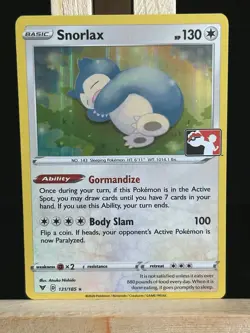 Pokemon Card Snorlax Vivid Voltage Prize Pack Rare Non Holo 131/185 Near Mint - Image 1