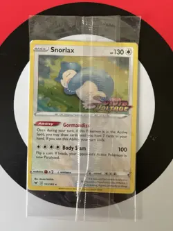 Pokemon TCG Snorlax Card 131/185 Holo Stamped Sealed Vivid Voltage - Image 1