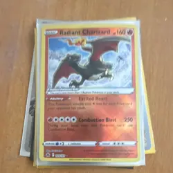 Radiant Charizard Holo Pokemon TCG SWSH Pokemon GO 011/078 English Card - Image 1