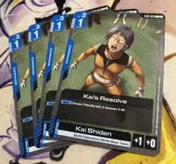 Kai's Resolve - ST01-013 NM - Gundam TCG Card Game Playset Of 4 - Image 1